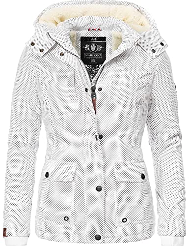 MARIKOO Damen Baumwolljacke Winterjacke Keikoo White Dots Gr. S von MARIKOO