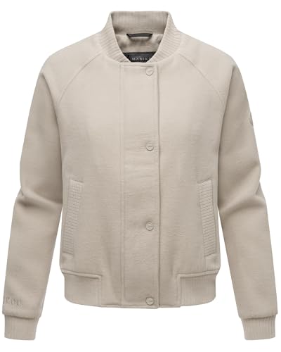 MARIKOO Damen Blousonjacke leichte Übergangsjacke in Woll-/Fleece-Optik Zunaa 16 Bone Gr. L MARIKOO Damen Blousonjacke leichte Übergangsjacke in Woll-/Fleece-Optik Zunaa 16 Bone Gr. L von MARIKOO