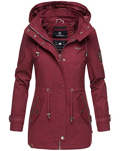 MARIKOO Damen Jacke Frühling Übergangsjacke Print Parka Mantel Kapuze Nyokoo XS - XXL 6 Farben 2019 … von MARIKOO