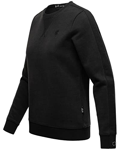MARIKOO Damen Pullover Sweatshirt Longsleeve aus recyceltem Material Umikoo Black Gr. M von MARIKOO