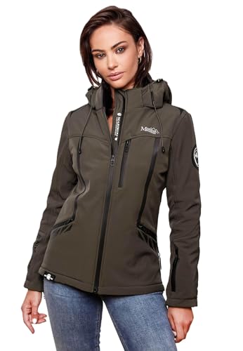 MARIKOO Damen Softshell Jacke Funktionsjacke Outdoor B928 [B928-Cho-Oyu-Anthrazit-Gr.S] von MARIKOO