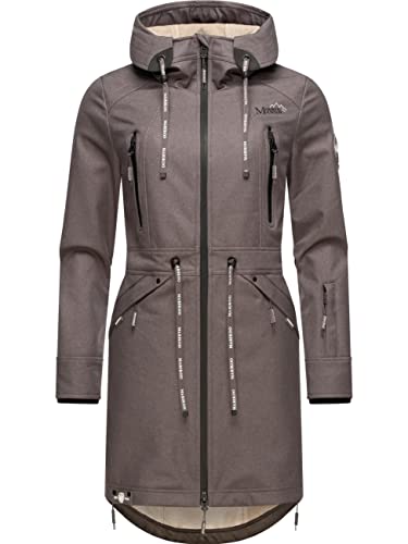 MARIKOO Damen Softshelljacke Racquellee Grey Melange Gr. XXL von MARIKOO