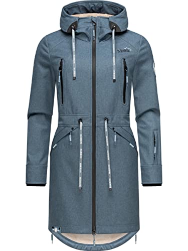 MARIKOO Damen Softshelljacke Racquellee Dusty Blue Gr. XXL von MARIKOO