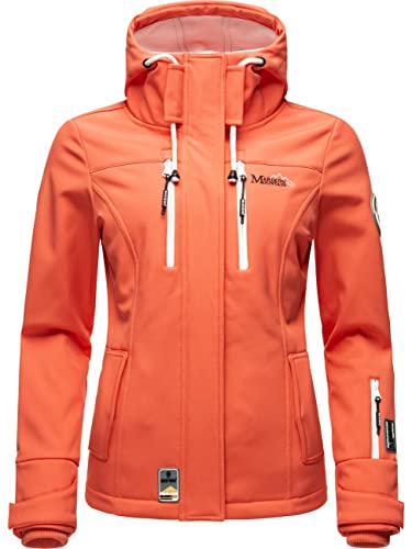 MARIKOO Damen Softshelljacke Übergangsjacke mit Kapuze Kleinezicke Coral Gr. M von MARIKOO