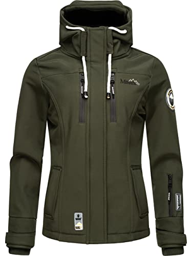 MARIKOO Damen Softshelljacke Übergangsjacke mit Kapuze Kleinezicke Olive Gr. L MARIKOO Damen Softshelljacke Übergangsjacke mit Kapuze Kleinezicke Olive Gr. L von MARIKOO