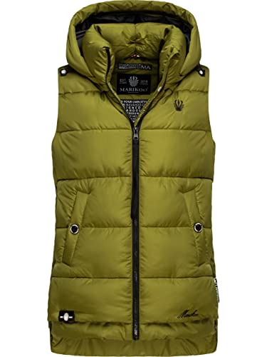 MARIKOO Damen warme Winter Steppwese mit Kapuze Zarinaa Moss Green Gr. M von MARIKOO