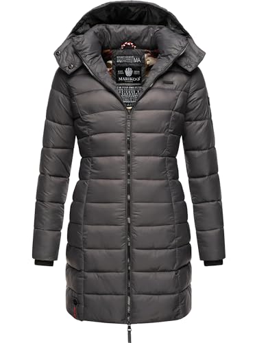 MARIKOO Damen Winter Steppmantel Abendsternchen Anthrazit Gr. XXL von MARIKOO