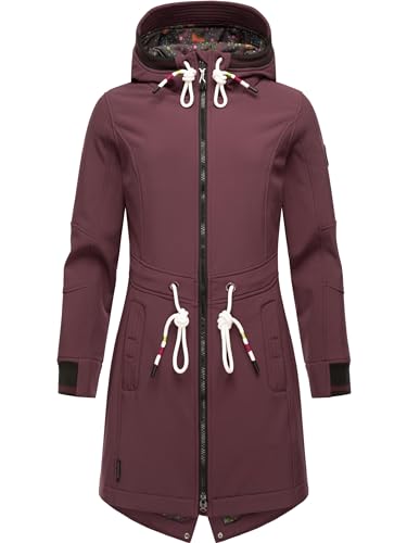 MARIKOO Damen Übergangsjacke Softshellmantel wasserdicht atmungsaktiv mit Kapuze Mount Furnica Wine Gr. M MARIKOO Damen Übergangsjacke Softshellmantel wasserdicht atmungsaktiv mit Kapuze Mount Furnica Wine Gr. M von MARIKOO