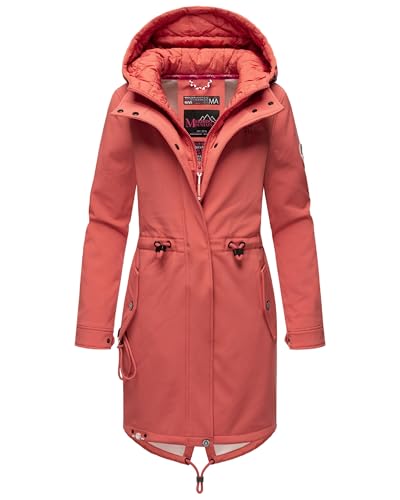 MARIKOO Damen Übergangsjacke Softshellmantel wasserdicht atmungsaktiv mit Kapuze Mount Presanella Rouge Gr. L MARIKOO Damen Übergangsjacke Softshellmantel wasserdicht atmungsaktiv mit Kapuze Mount Presanella Rouge Gr. L von MARIKOO