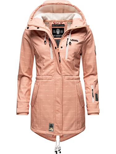 MARIKOO Damen Übergangsjacke Softshellmantel wasserdicht mit Kapuze Zimtzicke Rose Lines Gr. XS MARIKOO Damen Übergangsjacke Softshellmantel wasserdicht mit Kapuze Zimtzicke Rose Lines Gr. XS von MARIKOO