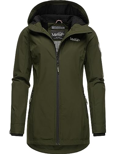 MARIKOO Damen Übergangsjacke leichte Jacke mit Kapuze Honigbeere Olive Gr. S von MARIKOO