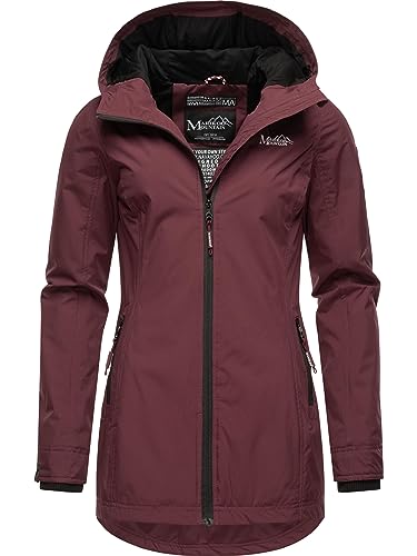 MARIKOO Damen Übergangsjacke leichte Jacke mit Kapuze Honigbeere Wine Gr. M von MARIKOO