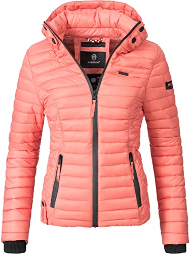 MARIKOO leichte Damen Übergangsjacke kurz mitteldick gefütterte Steppjacke mit Kapuze Samtpfote Coral Gr. XS MARIKOO leichte Damen Übergangsjacke kurz mitteldick gefütterte Steppjacke mit Kapuze Samtpfote Coral Gr. XS von MARIKOO