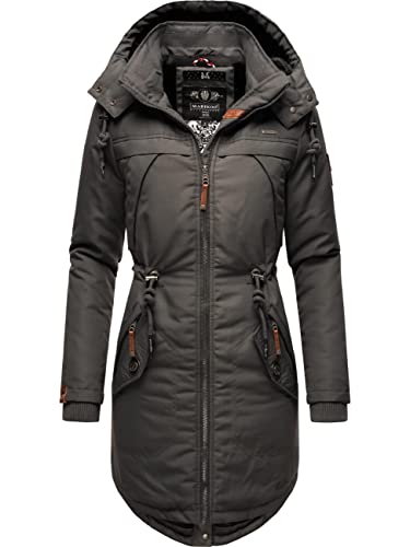 MARIKOO Damen Warmer Winterparka mit Abnehmbarer Kapuze Kamii Anthracite Gr. S MARIKOO Damen Warmer Winterparka mit Abnehmbarer Kapuze Kamii Anthracite Gr. S von MARIKOO