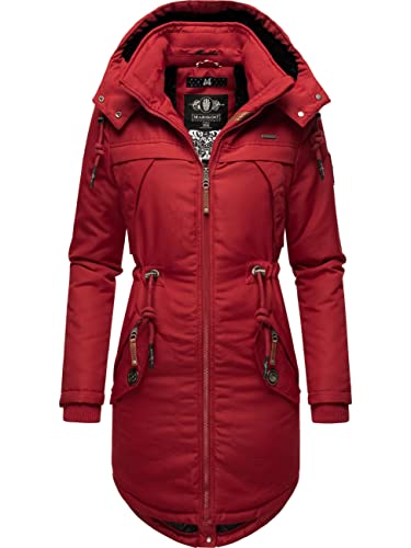 MARIKOO Damen Warmer Winterparka mit Abnehmbarer Kapuze Kamii Blood Red Gr. S MARIKOO Damen Warmer Winterparka mit Abnehmbarer Kapuze Kamii Blood Red Gr. S von MARIKOO