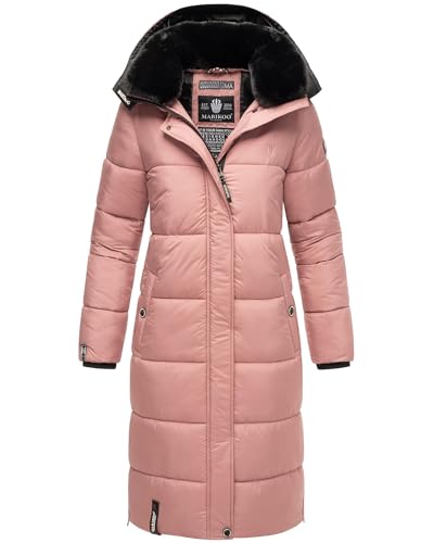MARIKOO Damen Winter Steppjacke Lang B936 [B936-Relizi-Pas-Purple-Gr.L] von MARIKOO