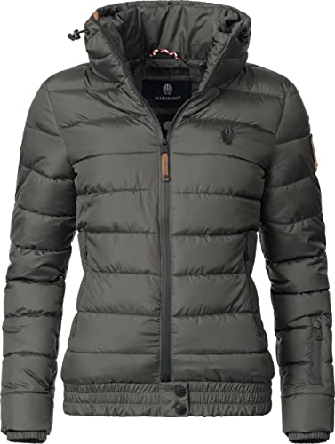 MARIKOO Damen Winter Steppjacke Poison Anthrazit Gr. S von MARIKOO