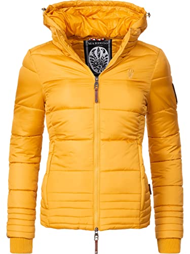 MARIKOO Damen Winterjacke Steppjacke Sole Gelb Gr. L von MARIKOO