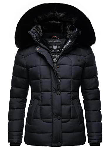 MARIKOO Damen Winterjacke Winterparka Qesraa Navy Gr. L von MARIKOO