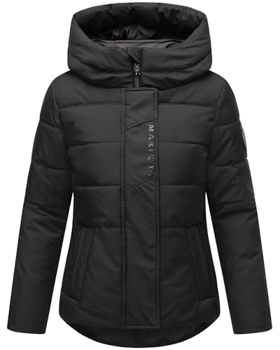MARIKOO Damen Winterjacke warme Steppjacke aus recyceltem Polyester mit integrierten Rucksack-Trägern mit Elira 16 Black Gr. XXL MARIKOO Damen Winterjacke warme Steppjacke aus recyceltem Polyester mit integrierten Rucksack-Trägern mit Elira 16 Black Gr. XXL von MARIKOO