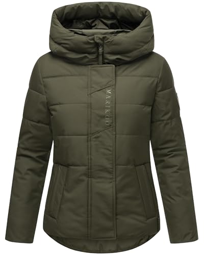 MARIKOO Damen Winterjacke warme Steppjacke aus recyceltem Polyester mit integrierten Rucksack-Trägern mit Elira 16 Dark Olive Gr. L MARIKOO Damen Winterjacke warme Steppjacke aus recyceltem Polyester mit integrierten Rucksack-Trägern mit Elira 16 Dark Olive Gr. L von MARIKOO
