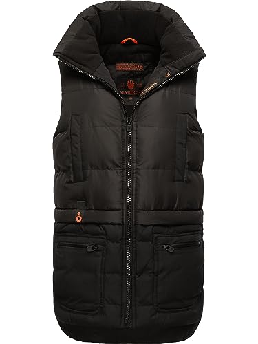 MARIKOO Damen Winterjacke warme Steppweste Kiraraa Black-Black Gr. S von MARIKOO