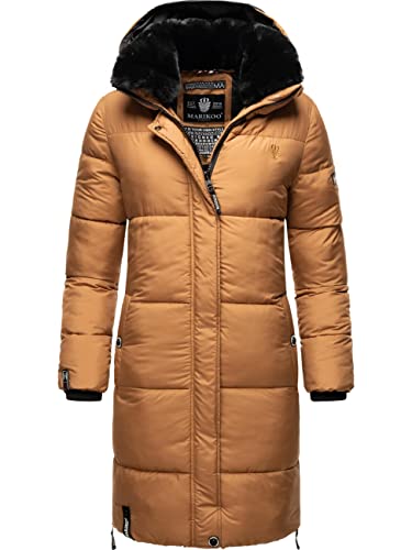 MARIKOO Damen Wintermantel Oversized Parka Steppmantel Streliziaa Camel Gr. XXL von MARIKOO