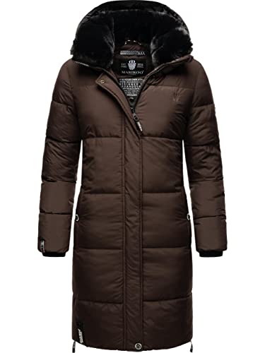 MARIKOO Damen Wintermantel Oversized Parka Steppmantel Streliziaa Chocolate Gr. S von MARIKOO