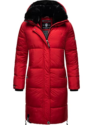 MARIKOO Damen Wintermantel Oversized Parka Steppmantel Streliziaa Red Gr. L von MARIKOO