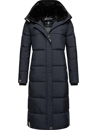 MARIKOO Damen Wintermantel Warmer Steppmantel lang mit Abnehmbarer Kapuze Reliziaa Navy Gr. 3XL MARIKOO Damen Wintermantel Warmer Steppmantel lang mit Abnehmbarer Kapuze Reliziaa Navy Gr. 3XL von MARIKOO