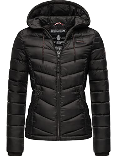 MARIKOO Damen leichte Übergangsjacke Steppjacke Kuala Black2 Gr. XXL von MARIKOO