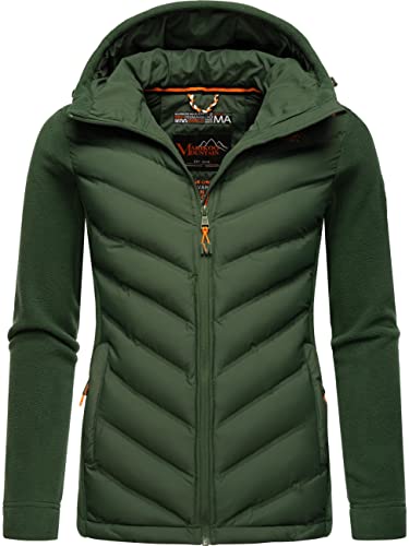 MARIKOO Damen leichte Übergangsjacke Steppjacke Mount Haruna Dark Green Gr. M von MARIKOO