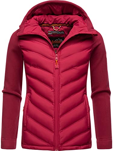 MARIKOO Damen leichte Übergangsjacke Steppjacke Mount Haruna Fuchsia Gr. XL von MARIKOO