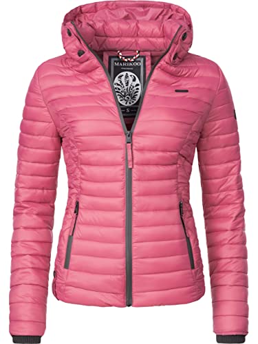 MARIKOO Damen leichte Übergangsjacke Steppjacke mit Kapuze Samtpfote Berry Gr. XS von MARIKOO