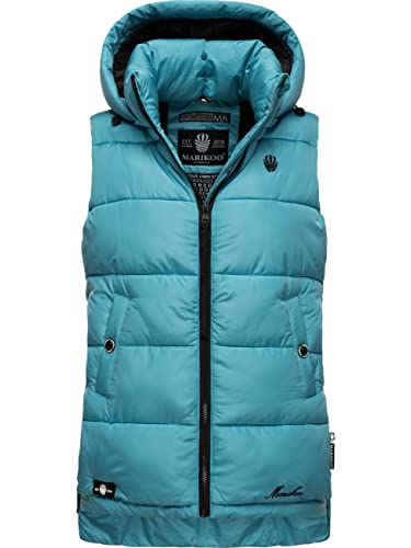 MARIKOO Damen warme Winter Steppwese mit Kapuze Zarinaa Misty Blue Gr. XS von MARIKOO