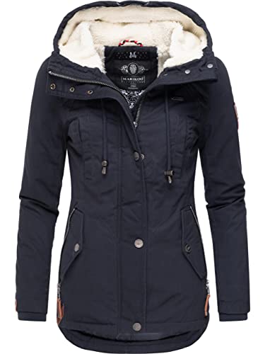 MARIKOO Damen warme Winterjacke mit kuscheliger Kapuze Bikoo Blau Gr. XS MARIKOO Damen warme Winterjacke mit kuscheliger Kapuze Bikoo Blau Gr. XS von MARIKOO