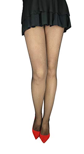 MARILYN feine Netzstrumpfhose mit kleinen Löchern (56HOLES), 20 Denier, Größe 36/38 (S/M), Farbe Beige (visone) von MARILYN