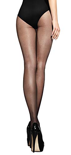 MARILYN super dünne Strumpfhose, make-up für die Beine im 3er Pack, 7 Denier, Größe 40 (L), Farbe Beige (je 3x beige) von MARILYN