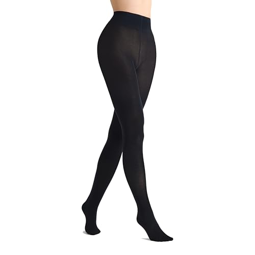 MARILYN Thermo Strumpfhose Damen 80 DEN Warme Strumpfhosen Winter Keep Heat Dünne Thermostrumpfhose (1 Paar, 38/40 M/L, Schwarz/Black) von MARILYN