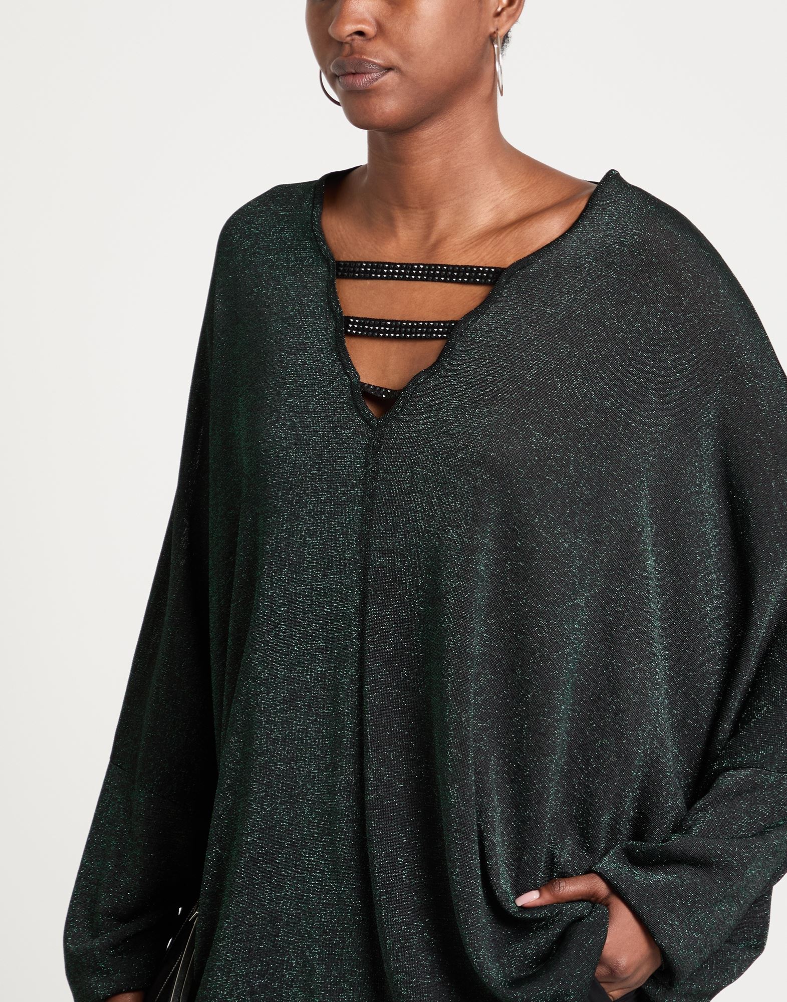 MARINA RINALDI Pullover Damen Dunkelgrün MARINA RINALDI Pullover Damen Dunkelgrün von MARINA RINALDI