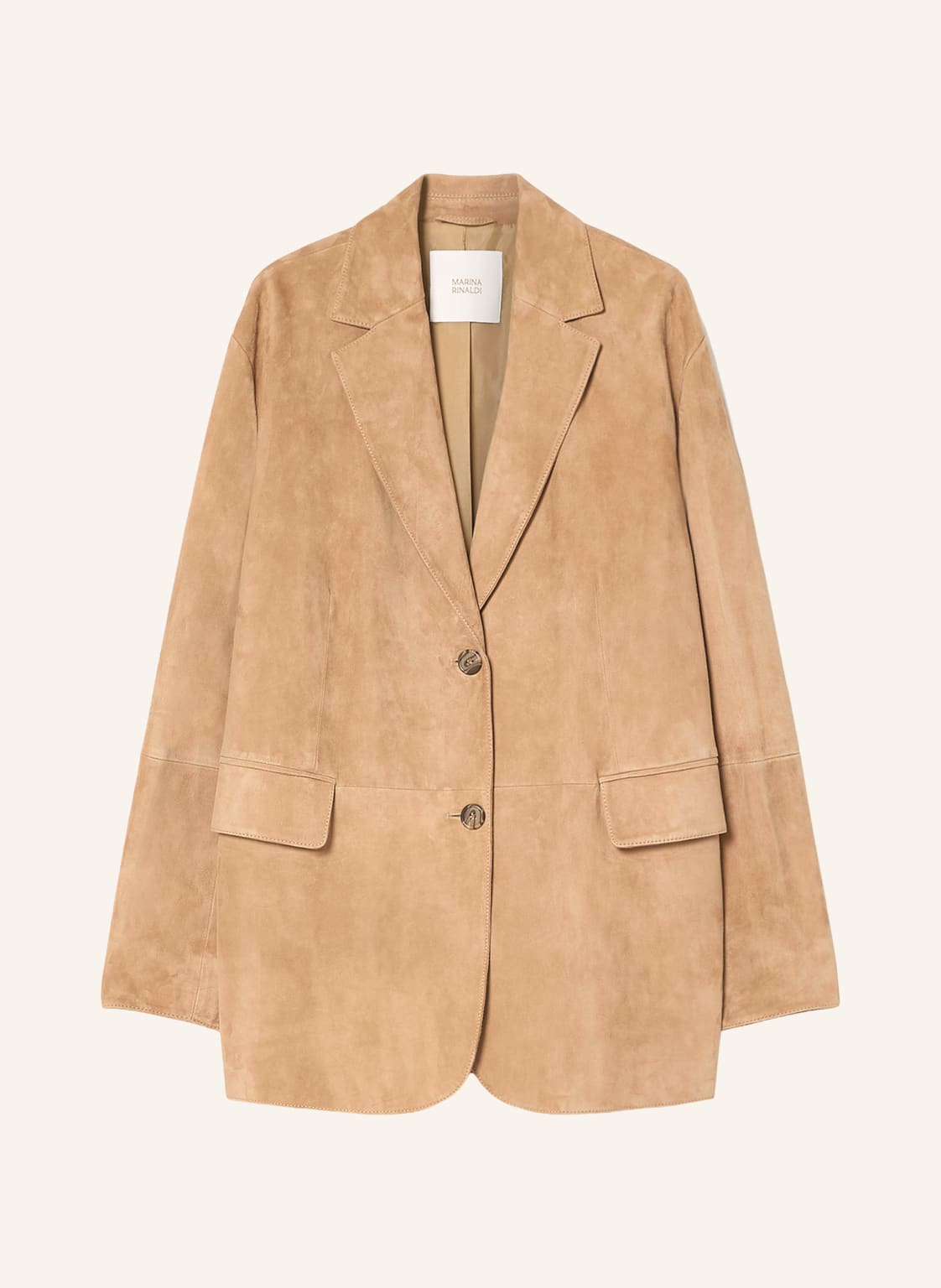 Marina Rinaldi Lederblazer Solivi beige von MARINA RINALDI