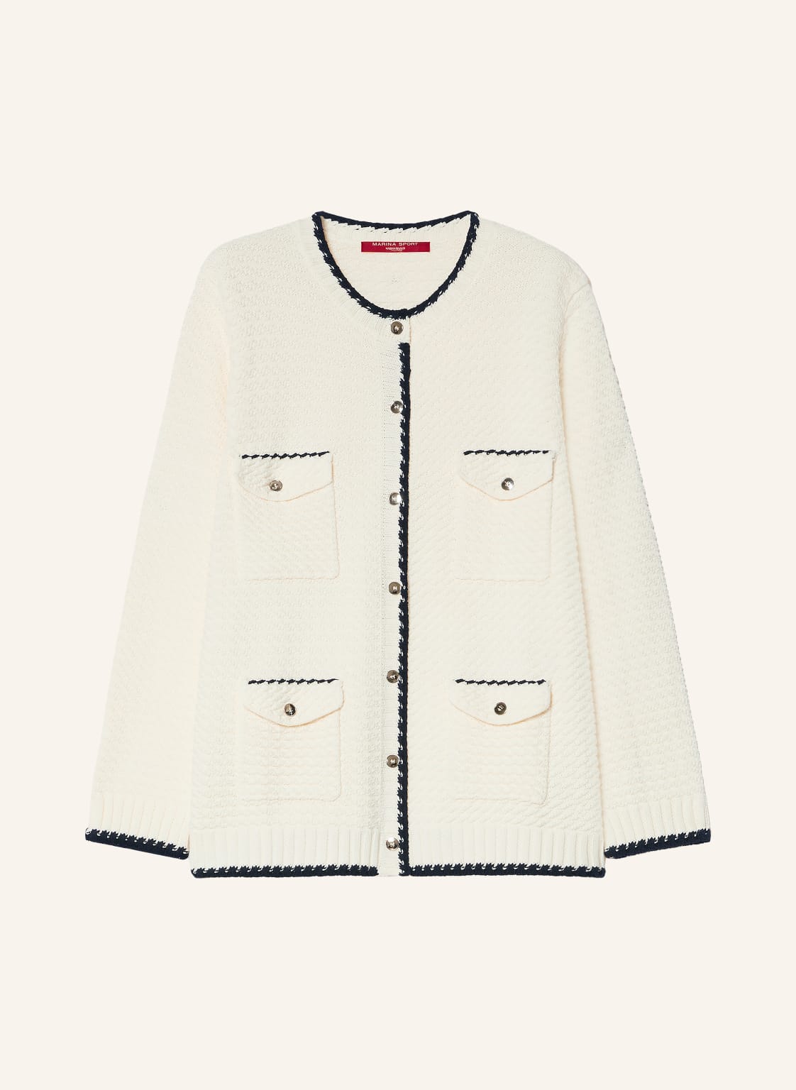 Marina Rinaldi Strickjacke Armony weiss von MARINA RINALDI