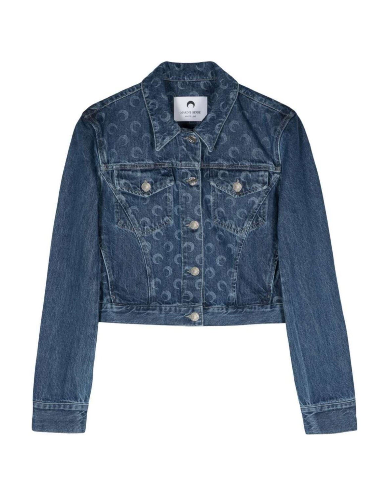 MARINE SERRE Jeansjacke/-mantel Damen Blau von MARINE SERRE