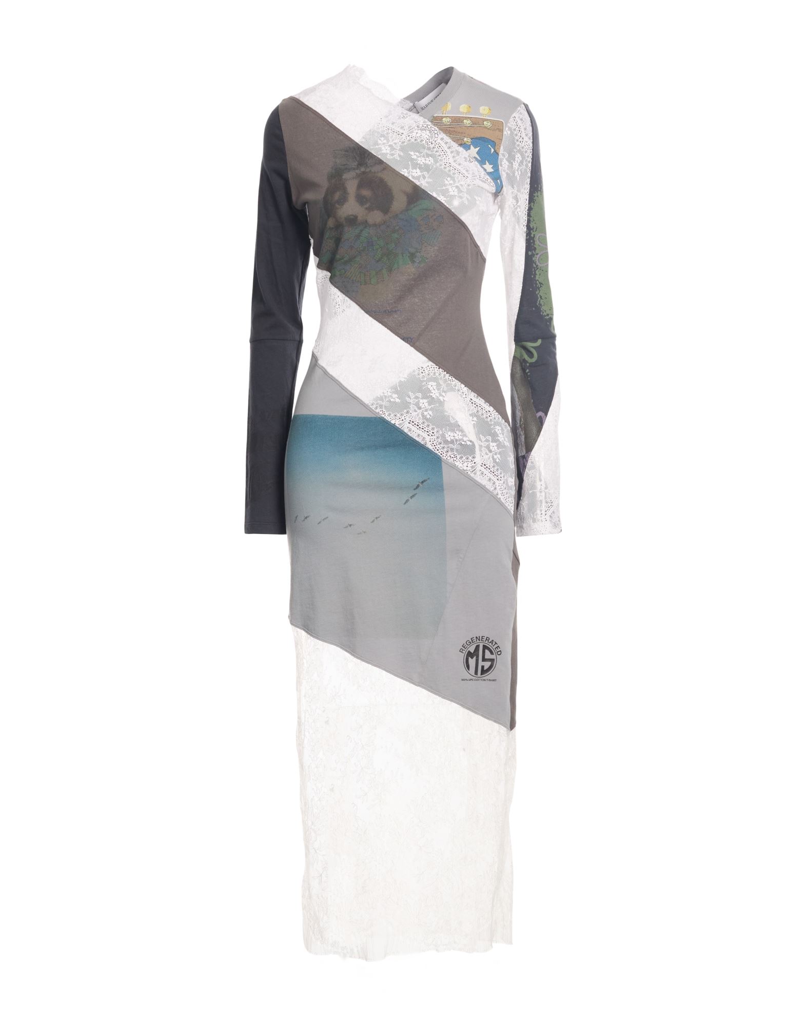 MARINE SERRE Maxi-kleid Damen Grau von MARINE SERRE