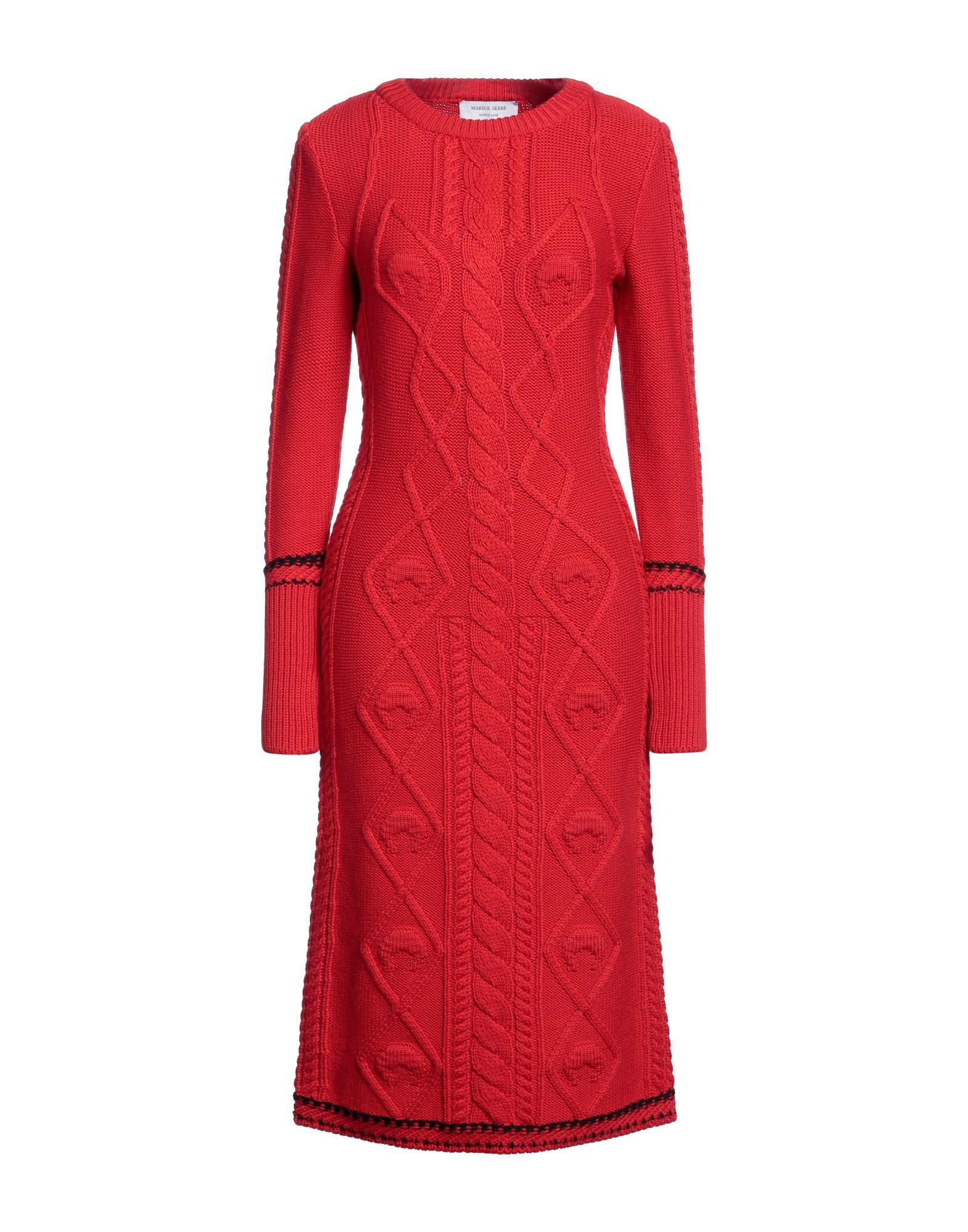 MARINE SERRE Midi-kleid Damen Rot von MARINE SERRE