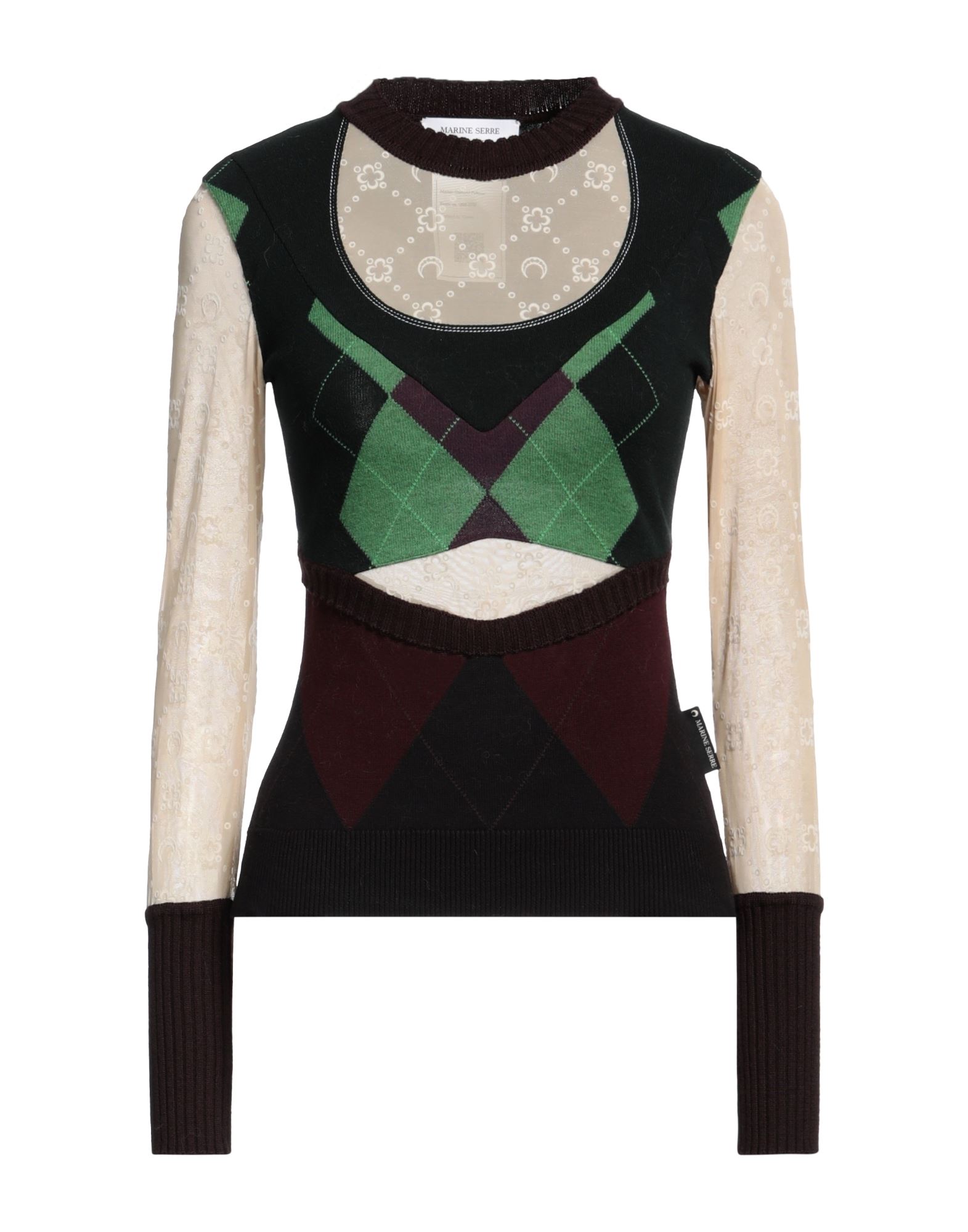 MARINE SERRE Pullover Damen Aquamarin von MARINE SERRE