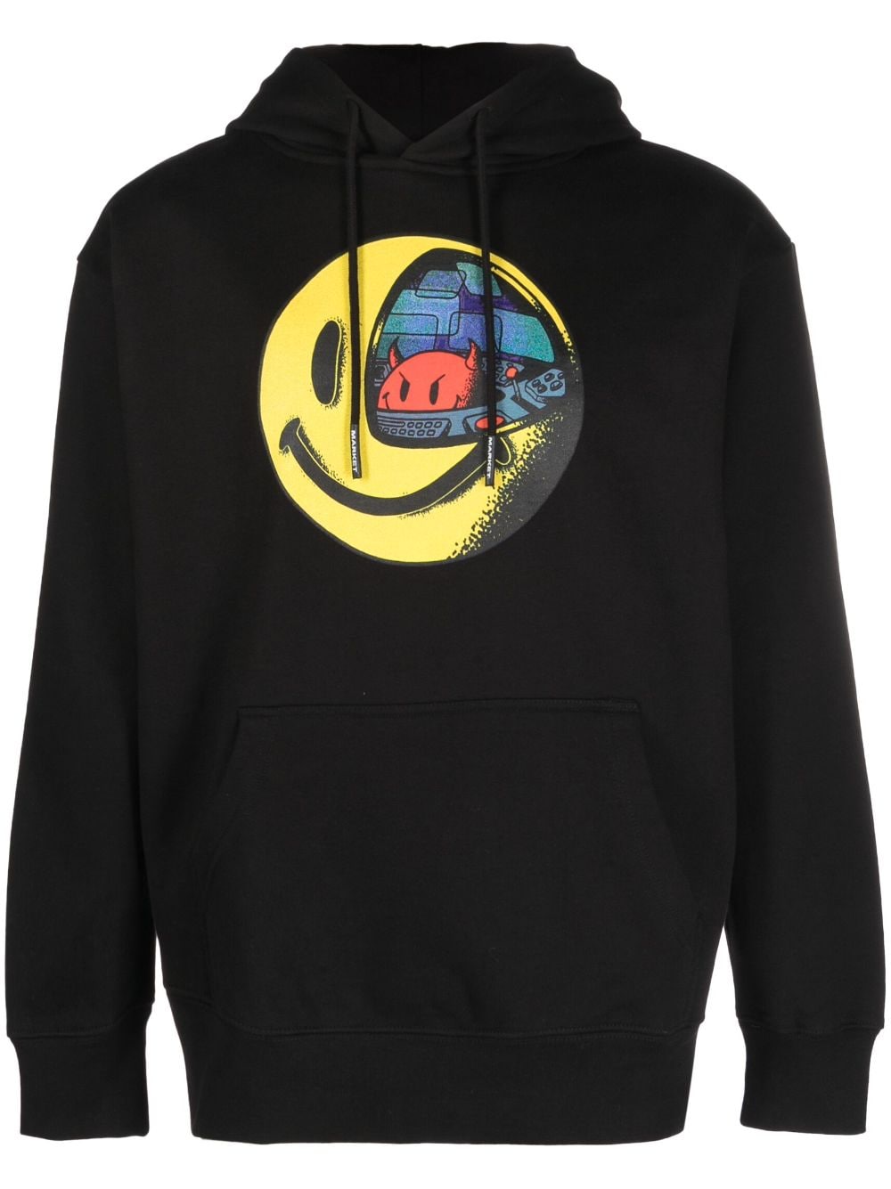 MARKET Hoodie mit grafischem Print - Schwarz von MARKET