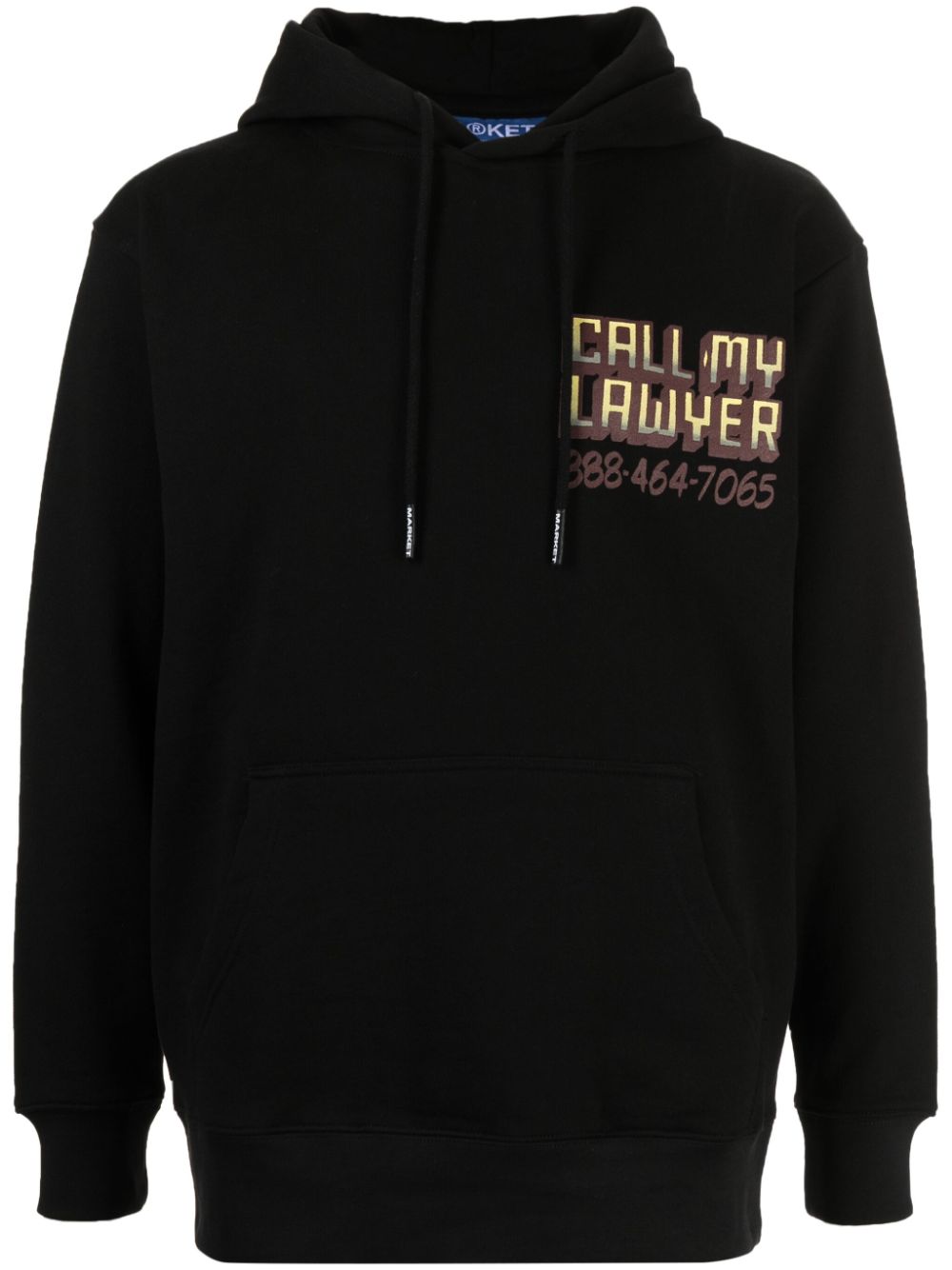 MARKET Hoodie mit grafischem Print - Schwarz von MARKET