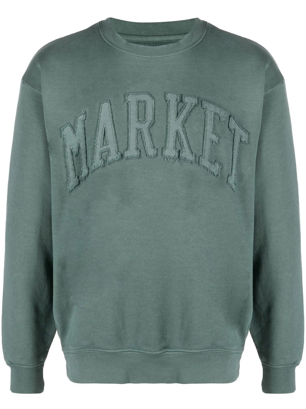 MARKET Sweatshirt mit Logo-Stickerei - Grün von MARKET