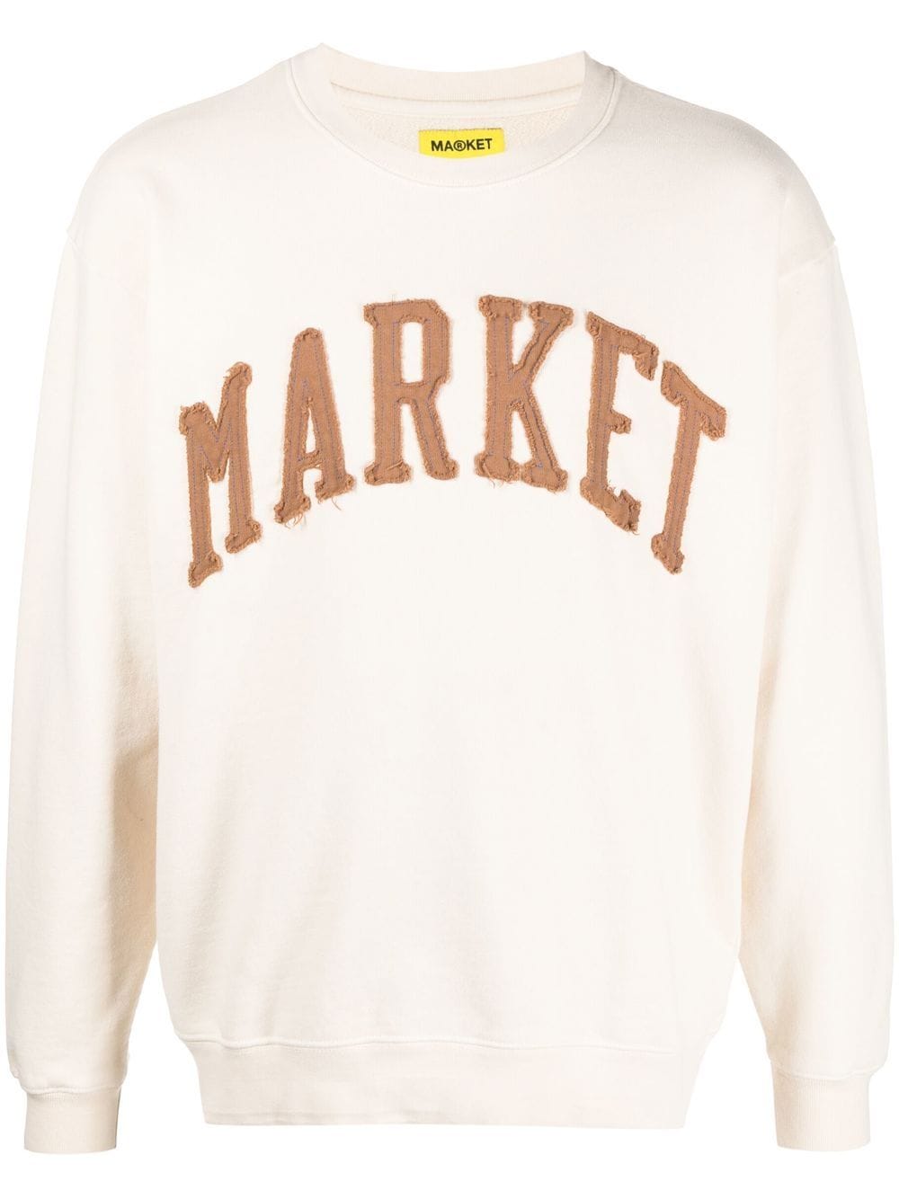 MARKET Sweatshirt mit Logo-Stickerei - Nude von MARKET